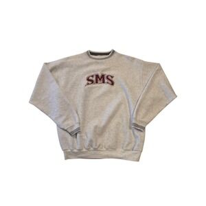 Vtg Time Out SMS Southwest Missouri State Reverse Fleece Sweatshirt XL USA Gray